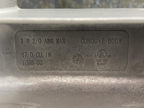 Raco Incorporated RLL200 Conduit Body 2", w/ Cover - Unused