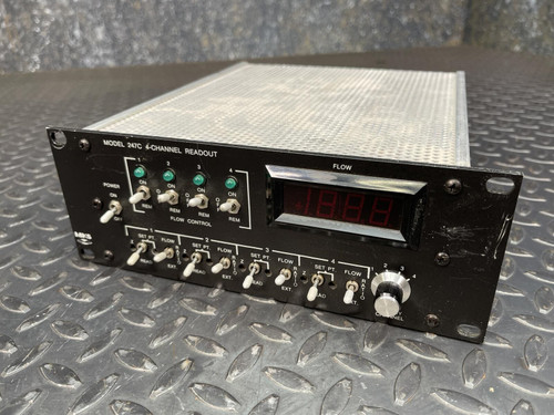 MKS Instruments 247C, 4-Channel Readout Mass Flow Controller Power Supply MKS 247C