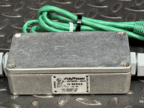 Lot of 3 PolyPhaser IX-2H1DC56-IG/W Indoor/Outdoor Surge Protectors - Unused