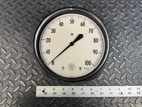 Acco Helicoid Gage 2276-0, 0-100 PSI, 6" Diameter