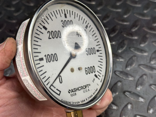 Ashcroft 238A573-02 Gauge, 0-6000 PSI, 4" Diameter