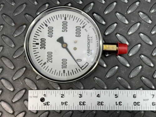 Ashcroft 238A573-02 Gauge, 0-6000 PSI, 4" Diameter