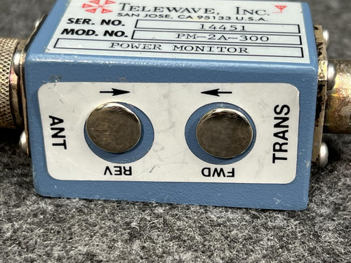 Telewave PM-2A-300 RF Power Monitor 200-400 MHz, 5-1000W