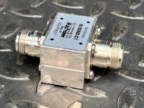 PolyPhaser IS-50NX-C1 Coaxial RF Surge Protector, DC Block, 375W, 50MHz - 700MHz