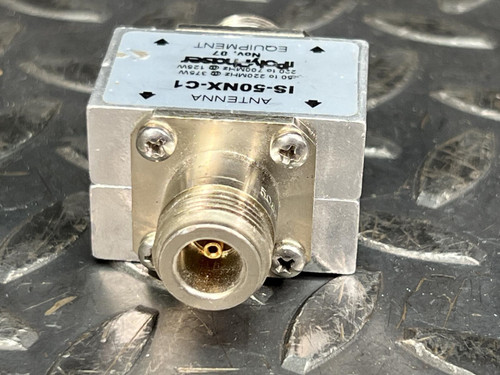 PolyPhaser IS-50NX-C1 Coaxial RF Surge Protector, DC Block, 375W, 50MHz - 700MHz