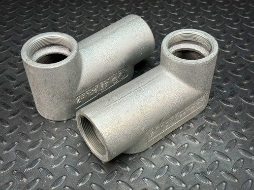 Lot of 2 Crouse-Hinds LB67 2" Conduit Body - Unused