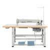  Consew 199RBL Series Single Needle Drop Feed Long Arm Zig-Zag Sewing Machine with Table and Servo Motor 