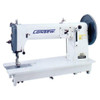  Consew 757R Series Single Needle Extra Heavy Duty Large Shuttle Hook Compound Walking Foot Sewing Machine Complete with Table and Servo Motor 