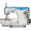 Jack W4-D-01/02/03/08x364/F/H 3 Needle Flatbed Coverstitch Industrial Sewing Machine with Table and Servo Motor 