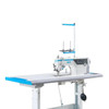  Jack H7-C Single Needle Direct Drive Fully Automatic Top and Bottom Feed Walking Foot Sewing Machine Complete with Table and Stand 