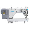  Jack H7-C Single Needle Direct Drive Fully Automatic Top and Bottom Feed Walking Foot Sewing Machine Complete with Table and Stand 