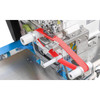  Jack JK-797TDI-4-514-M03/333/KS/FR09E Fully Automatic Small Cylinder Bed Overlock Machine Complete Unit with Table and Stand 