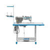  Jack Z7-181000 Single Needle AI Direct Drive Compound Walking Foot Lockstitch Sewing Machine Complete Unit with Table and Stand 