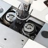  Speedway SW-845 Double Needle Split Bar Needle Feed Sewing Machine Complete Unit with Table and Servo Motor 