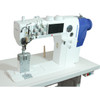  Speedway DECO-2780 Double Needle Post-Bed Decorative Stitch Walking Foot Machine Complete Unit with Table and Stand 