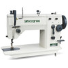  Zoje ZJ-20U93 Zig-Zag Single Needle Lockstitch Industrial Sewing Machine Complete Unit with Table and Servo Motor 