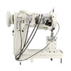  Speedway SW1760L-VS Double Needle Post Bed Heavy Duty Unison Feed Walking Foot Sewing Machine Complete Unit with Table and Servo Motor 