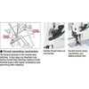  Juki MH-486-54U Single Needle High-Speed Double Chainstitch Sewing Machine Complete Unit with Table and Servo Motor 