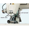  Juki MS-1261AM-FN-DWS Three-Needle Double Chainstitch Feed-Off-The-Arm Sewing Machine with Digital Workstation Complete Unit with Table and Servo Motor 