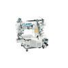  Juki MF-7223DU10-B56-UT45 Three-Needle Semi-Dry Small-Cylinder-Bed Coverstitch Industrial Sewing Machine Complete Unit with Table and Servo Motor 