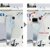 Juki MF-3620U-300B-60B 4-Needle Feed-Off-The-Arm Flatseamer Industrial Sewing Machine Complete Unit with Table and Servo Motor