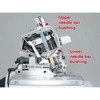 Juki MO-6904R-0F6500 High Speed Single Needle Variable Top-Feed Overlock Machine Complete Unit with Table and Servo Motor