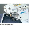  Juki MO-6903G-0N-63D1 Heavy Duty Single Needle Bottom Feed Overlock Machine Complete Unit with Table and Servo Motor 