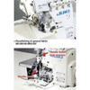  Juki MO-6916S-DE-440H High Speed 2 Needle Safety Stitch Overlock Machine Complete Unit with Table and Servo Motor 