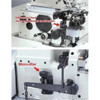  Juki MO-6914S-BE-6307 High Speed 2 Needle Overlock Machine Complete Unit with Table and Servo Motor 