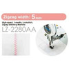  Juki LZ-2280AA Single Needle High-Speed Lockstitch Zig-Zag Industrial Sewing Machine Complete Unit with Table and Servo Motor 