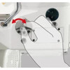  Juki MS-3580SF-0SN Three-Needle Double Chainstitch Feed-Off-The-Arm Sewing Machine Complete Unit with Table and Servo Motor 