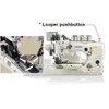  Juki MS-3580SF-0SN Three-Needle Double Chainstitch Feed-Off-The-Arm Sewing Machine Complete Unit with Table and Servo Motor 