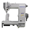  Speedway SW-9910 Heavy Duty Single Needle Triple Feed Post Bed Roller Foot Lockstitch Industrial Sewing Machine Complete Unit with Table and Servo Motor 