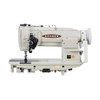  Consew 328RB-2 Double Needle Split Needle Bar Compound Walking Foot Sewing Machine with Table and Servo Motor 