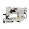  Consew 4214P Four Needle Puller Feed Sewing Machine with Table and Servo Motor 