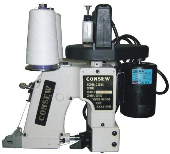Consew C20NS-220V Double Needle Bag Closer with Table and Servo Motor