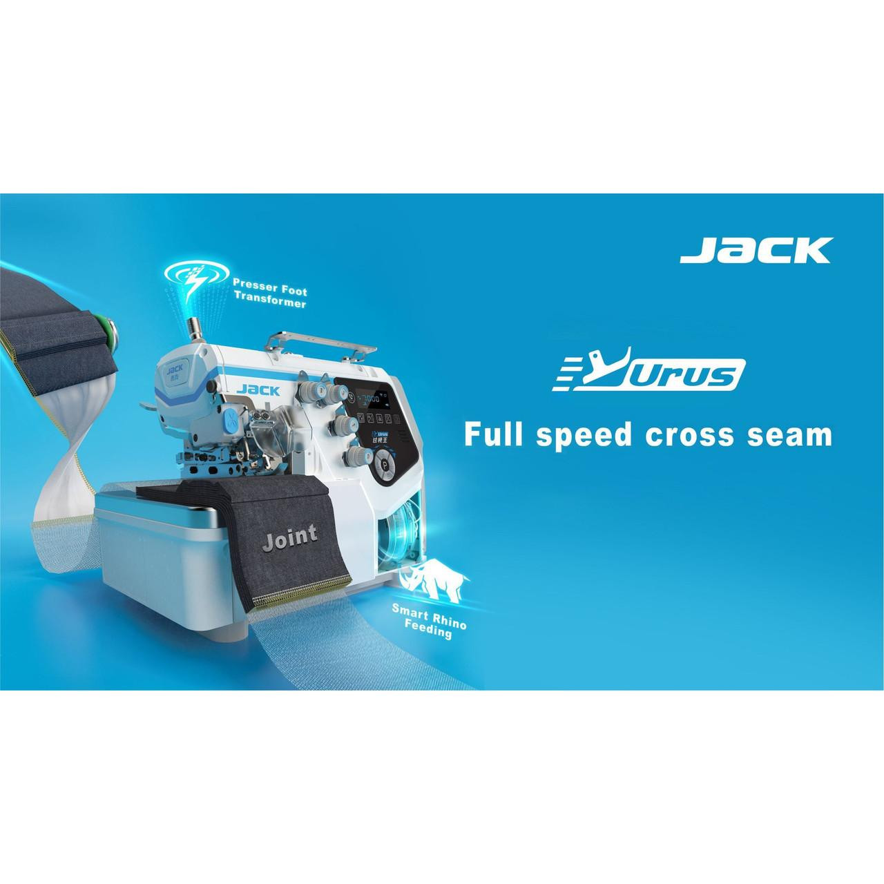 Jack C7-5-M04-435 High Speed 5 Thread Overlock Machine Complete