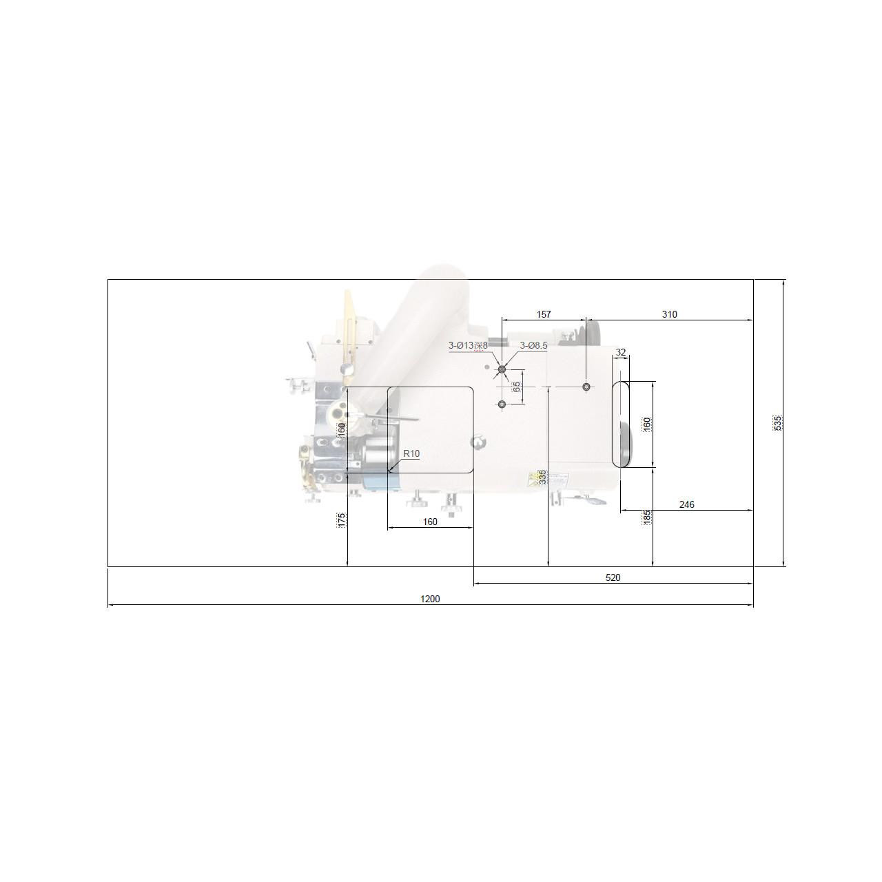 Yamata FY801 Leather Skiving Machine With Table and Servo Motor