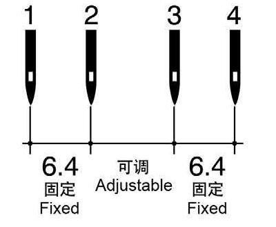 Highlead GC20618-4 4-Needle Compound Walking Foot Puller Feed