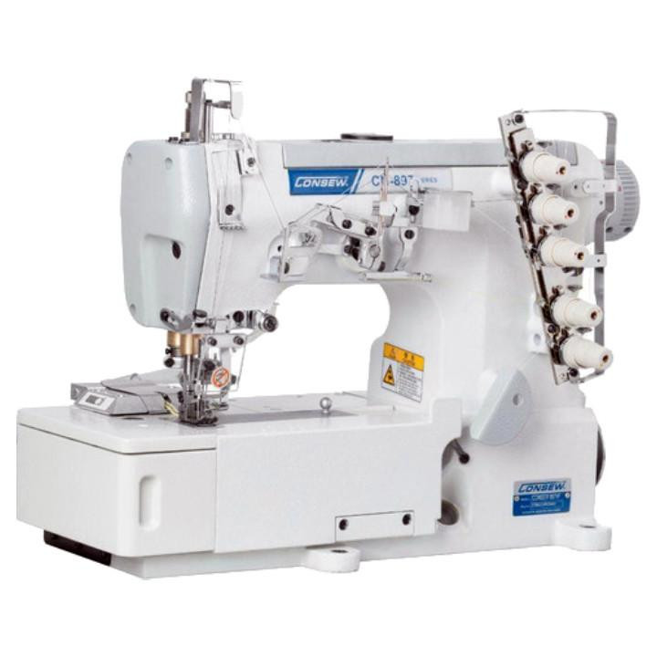 Consew CN897VF High-Speed Flat-Bed Coverstitch Machine with Table and ...