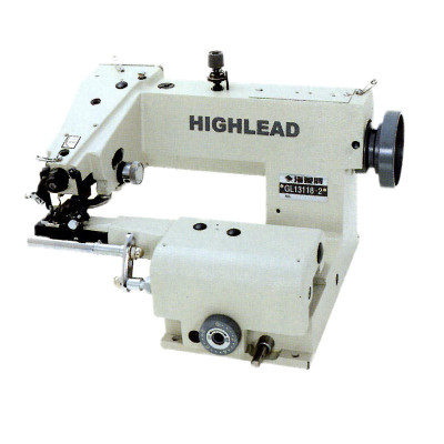 Highlead GL13118-2 Industrial Cylinder-Bed Blindstitch Hemming Sewing Machine With Table, Stand, and Servo Motor   Highlead GL13118-2 Industrial Cylinder-Bed Blindstitch Hemming Sewing Machine With Table, Stand, and Servo Motor