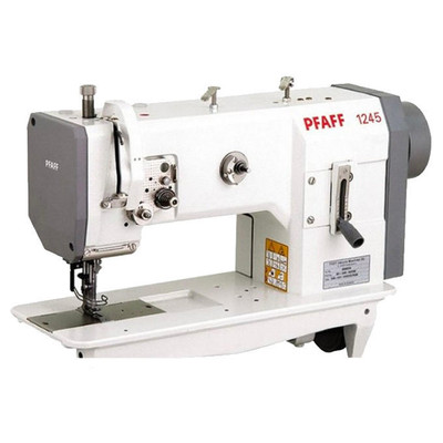 Pfaff 1245-6/01 Single Needle Compound Feed Walking Foot Upholstery Industrial Sewing Machine with Table and Servo Motor Pfaff 1245-6/01 Single Needle Compound Feed Walking Foot Upholstery Industrial Sewing Machine with Table and Servo Motor