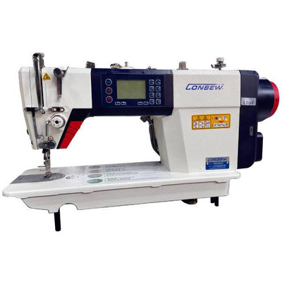 Consew 7360R-7DD-2 Single Needle Fully Automatic Direct Drive Lockstitch Industrial Sewing Machine with Complete Tabling   Consew 7360R-7DD-2 Single Needle Fully Automatic Direct Drive Lockstitch Industrial Sewing Machine with Complete Tabling