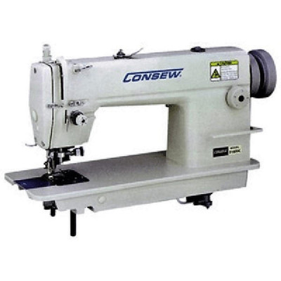 Consew 318RK-3 Single Needle Drop Feed Sewing Machine with Table and Servo Motor Consew 318RK-3 Single Needle Drop Feed Sewing Machine with Table and Servo Motor