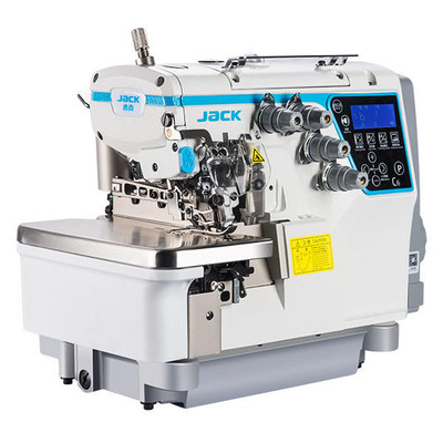 Jack C6-4-M03-333 4 Thread Digital Overlock Fully Automatic Thickness Adjustment with Complete Tabling   Jack C6-4-M03-333 4 Thread Digital Overlock Fully Automatic Thickness Adjustment with Complete Tabling