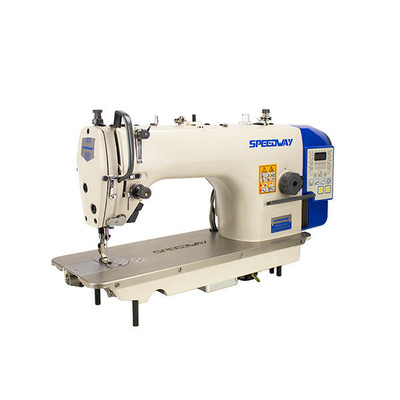  Speedway SW9000-D4/S Single Needle Stainless Steel Bed Fully Automatic Direct Drive Lockstitch Industrial Sewing Machine with Complete Tabling 