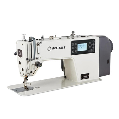  Reliable 5500SD Automatic Thread Trimmer Single Needle Dual Direct Drive Lockstitch Industrial Sewing Machine Complete with Fully Assembled Table and Stand 