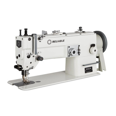  Reliable 2610ZW Walking Foot Zig Zag Lockstitch Industrial Sewing Machine Complete with Fully Assembled Table, Stand, and Servo-Motor 