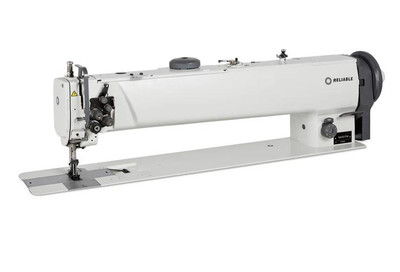 Reliable 5600TW Double Needle 25 Inch Long Arm Compound Walking Foot Lockstitch Industrial Sewing Machine With Climbing Device Complete with Fully Assembled Table, Stand, and Servo-Motor Reliable 5600TW Double Needle 25 Inch Long Arm Compound Walking Foot Lockstitch Industrial Sewing Machine With Climbing Device Complete with Fully Assembled Table, Stand, and Servo-Motor