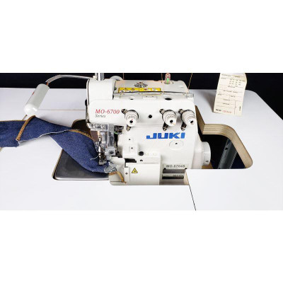 Juki JUKI MO-6704S 3-Thread High-speed Overlock Industrial Serger with Fully Submerged Table and Servo Motor Juki JUKI MO-6704S 3-Thread High-speed Overlock Industrial Serger with Fully Submerged Table and Servo Motor